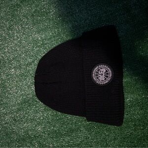 Canada Goose Black Knit Beanie